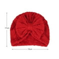 thumbnail image 3 of Chapeau Bébé Chaud en Polyester Coton Nœud Papillon Bonnet Accessoires, 3 of 10