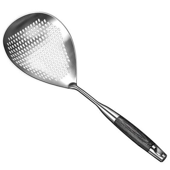 RENACLIPY Large Slotted Spoon Pasta Server Utensil Stainless Steel 1Set