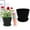 Black, variant on Clearance!Musol Pots for Plants 8 Inch Plant Pots House Plants Indoor Planter with Drainage Holes & Saucer Balcony Porch Outside Decor for All House Plants Indoor African Violet Snake Plant, White