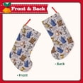 thumbnail image 2 of Lsque 18 Inches Antique Vintage Teapot Coffee Grinder Pattern Christmas Stockings Hanging Ornaments,Knitted Xmas Fireplace Hanging Stocking,Holiday Decoration, 2 of 8