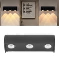 thumbnail image 1 of Lámpara De Pared Para Exteriores, Luces De Pared LED 3 LED 3W Ampliamente Utilizada IP65 Luz Cálida Suave Impermeable Para Patio Trasero Para Jardín Para Pasillo, 1 of 7