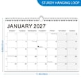 thumbnail image 4 of SDOHIG 2027-2028 English Wall Calendar, 18-Month Coil-Bound Planner, Compact A4 Size, Monthly Layout with Generous Note Space, Portable Organizer for Daily & Long-Term Planning, 4 of 8