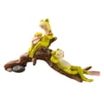 thumbnail image 1 of Statue de Jardin Mignonne Miniature Fée Lecture Livre sur Sculpture de Tortue Extérieur, 1 of 3