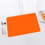 FXMLRLK 1 Pack Silicone Placemat, Food-Grade Non-Slip Waterproof, Dining, Stain Resistant, Countertop Protector, Kitchen Counter Mat, Heat Resistant, Baking mat Dishwasher Safe,Red
