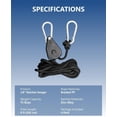thumbnail image 5 of 1/8" Rope Tie Down Ratchet: 4  of Adjustable Grow Light Hangers - Small Ratchet Straps for Various  and Strapping, 5 of 6