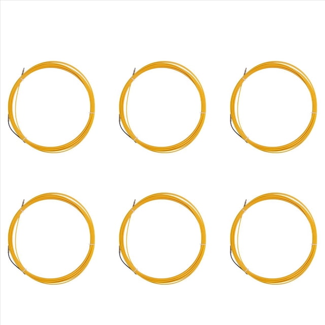 6piezas 20M 3Mm Dispositivo de Guía Cable Eléctrico de Fibra de Vidrio Tiradores de Presión Conducto de Serpiente Rodder Cable de Cinta de Pescado
