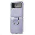 thumbnail image 2 of Dteck Cover for Samsung Galaxy Z Flip 4, Crystal Luxury Anti Scratch Ultra-Thin Rubber Silicone Ring Holder Shockproof Glossy Design Back Phone Cover For Samsung Galaxy Z Flip4,Lightpurple, 2 of 14