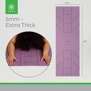 Gaiam 6mm Ultra-Sticky Alignment 1 Yoga Mat - Viola