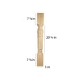 thumbnail image 4 of BingLTD - 36" Rubberwood Unfinished Hardwood Post - 1 PC (K31500-FA-RW), 4 of 4