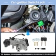 thumbnail image 3 of Cilindro de bloqueo de encendido para Honda Civic 1.3L 2003-2005, cilindro de interruptor de encendido con 2 llaves No.35100S5AA82/35100S5AA31, 3 of 7