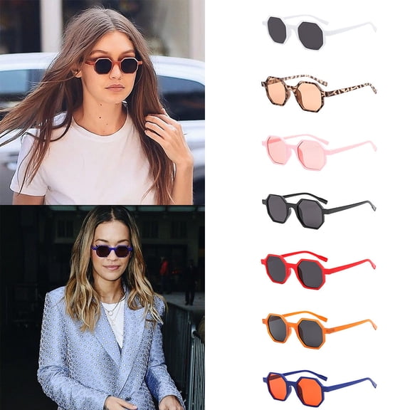 Lumistal Sunglasses for Women UV Protection Retro Shades Lightweight Classic Daily Sun Glasses Vintage Retro Frame Lightweight Durable Plastic Frame Fashion Sunnies for Women F One Size