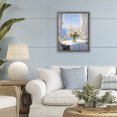 thumbnail image 3 of Stupell Industries Coastal Floral Window View of Sea Brown Floating Frame Canvas Art, 17 x 21, by Creative Studio, 3 of 8