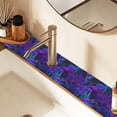 thumbnail image 2 of Yayeee Faucet Mat for Kitchen Sink 14.7" Diatomite Long Splash Guard Pad, Dark Mushrooms Pattern, 2 of 7