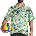 thumbnail image 4 of Atlas Men's Short Sleeve Shirts with Spread Collar Tops, Casual Printed Poplin Shirt, Button Down Short Summer Beach Shirts - Unisex, 4 of 6