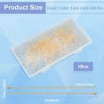 thumbnail image 2 of 1 Box 600Pcs Long Head Pins Gold Earring Pins Silver Brass Small Round Ball Head Pin Findings Flat Headpins for Jewelry Making Earrings Charms Bracelets Accessories Supplies Crafts Beginner, 2 of 6