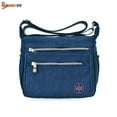 thumbnail image 3 of Spencer Waterproof Nylon Crossbody Handbag Large Capacity Messenger Satchel Shoulder Bag for Women Ladies (Navy blue), 3 of 8
