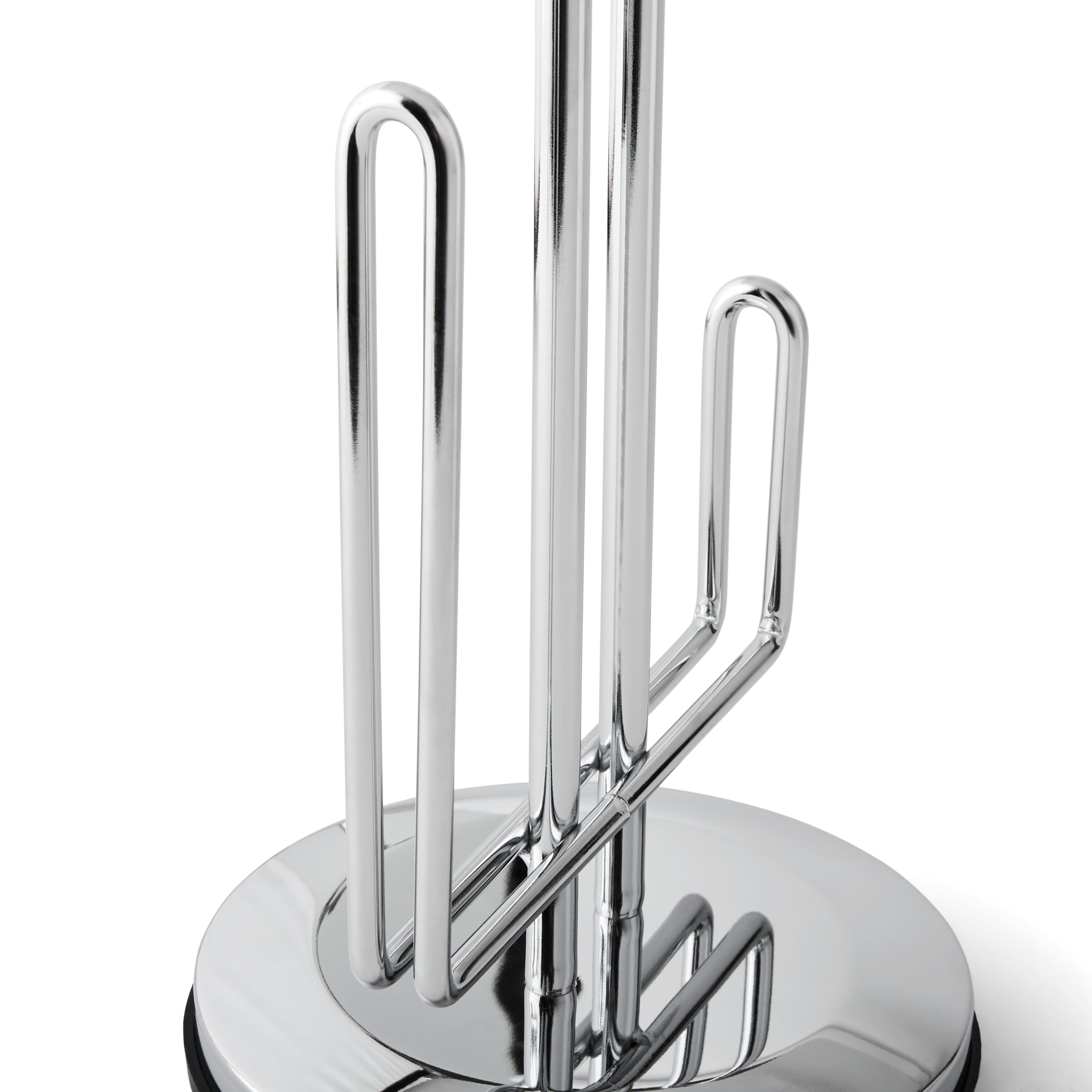 Mainstays Paper Towel Holder with Non-Slip Base, 13.7 inch, Chrome 