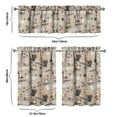 thumbnail image 6 of Kitchen Curtains 36 Inch Short - 3 Panel Set with Cute Cat Paw Pattern, Rod Pocket Window Curtain, 100% Polyester for Pet Lovers Farmhouse, Cafe, Kitchen, Bedroom, Easy Wash, 6 of 6