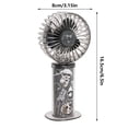 thumbnail image 2 of SIYTUAU Handheld Fan Mini Portable Rechargeable Battery Powered Plastic For Women Travel Makeup Outdoor Indoor Use, 2 of 6