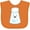 Orange, variant on Inktastic Cute Kawaii Salt Shaker Boys or Girls Baby Bib