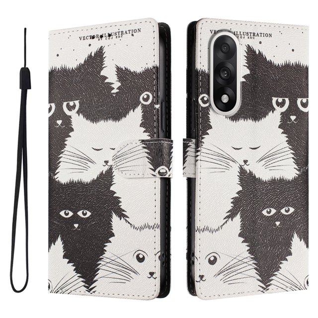 FOXDOCK Funda Tipo Cartera para OnePlus Nord 5 con Soporte y Correa – Diseño de Patrones Lindos
