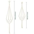 thumbnail image 4 of Cestas colgantes para jardineras, juego de 4 colgadores de plantas de macramé de cuerda de algodón con 4 ganchos para colgar, 80 cm y 100 cm, 4 of 5
