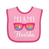 Inktastic Miami Florida Vacation Beach Trip Girls Baby Bib