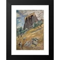 thumbnail image 2 of Ernst Schiess 14x18 Black Modern Framed Museum Art Print Titled - Acclivity with Bastion, 2 of 5