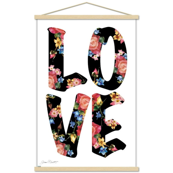 Jean Plout - Love Wall Poster with Magnetic Frame, 22.375" x 34"