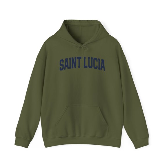 Saint Lucia Hoodie, Gifts, Hooded Sweatshirt