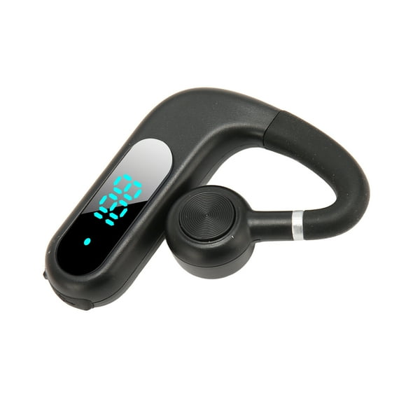 Ear Buds BT Headphones Earbuds, Digital Display Over Ear Earphones With Earhook, Noise Cancelling Hands Free Earphone, 180 Degree Rotatable, For Business