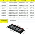 thumbnail image 2 of BE-TOOL 1/2Pcs Aluminum Alloy Grille Vent Cover Hollow Design Ventilation Grille Cover for Walls and Ceilings Cabinets Matte Black, 2 of 8