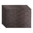 thumbnail image 1 of FASÄDE Ripple Smoked Pewter 18in x 24in Decorative Vinyl Backsplash Panel (5 Pack), 1 of 5