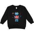 thumbnail image 2 of Inktastic Robot 3rd Birthday Toddler Sweatshirt, 2 of 4