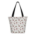 thumbnail image 3 of Horeoi Cherry Berries Print Shoulder Bag for Women Large Capacity Zipper Tote for Shopping Beach Travel Gym with Inner Pocket, 3 of 7