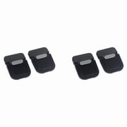 Foldable Portable Laptop Stand 4-Pack with Riser Foot Pad - Black