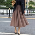 thumbnail image 4 of Gytharion Women's Maxi Skirts Fashion Casual Mesh A-Line Swing Long Skirt Flowy Pleated Elastic High Waist Midi Skirts for Women, 4 of 5