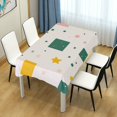 thumbnail image 4 of Yayeee Tablecloths 60" x 60" Rectangle Wrinkle Resistant Party Table Cover, Green Abstract Pattern, 4 of 8