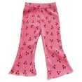 thumbnail image 1 of Odeerbi 1-7 Años Niñas Pantalones de Seda Acampanados de Punto Rib Pantalones de Seda Acampanados de Color Sólido Pantalones Transpirables, 1 of 5