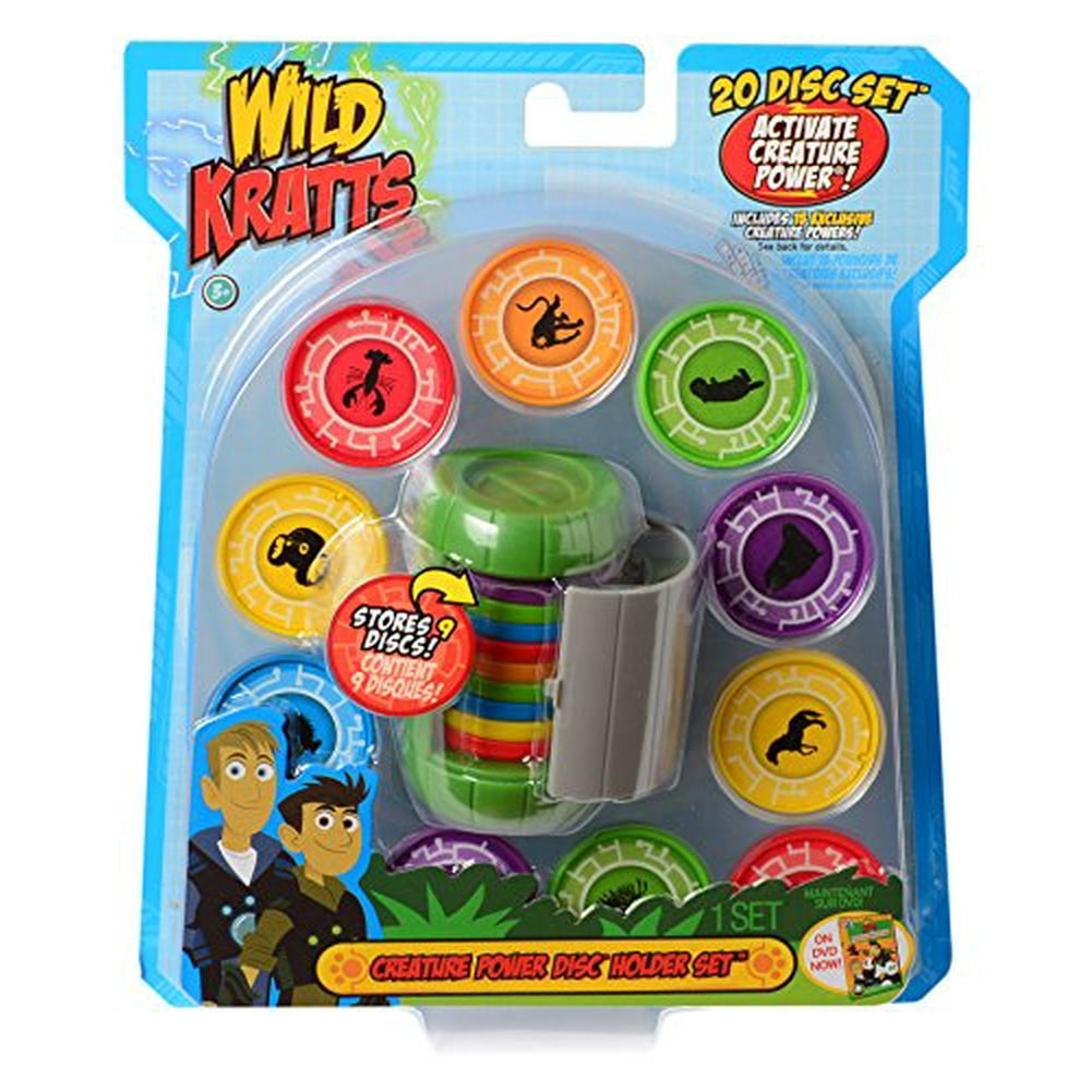 Wild Kratts Toys Creature Power Disc Holder Set with 20 Discs - Chris