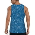 thumbnail image 3 of Easygdp Blue Star Print Men's Tank Top, Sleeveless Muscle T Shirts, Breathable, Quick-Dry, Loose for Gym, Running, Fitness - XX-Large, 3 of 9