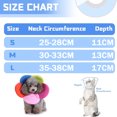 thumbnail image 2 of Dog Cone After Surgery, Pet Recovery Collar for Dogs and Cats, Protective Collar (Rainbow Flower), 2 of 7