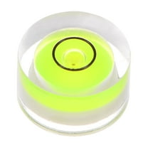 Uxcell Round Bubble Level 13x7mm Mini Circular Bullseye Spirit Levels for Camera Tripod Telescope, Green