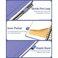thumbnail image 4 of WEMATE Spiral Password Book with Alphabetical Tabs,  Purple, 4.7"x 6", 1 Count, 1 Pack, 4 of 9