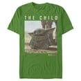 thumbnail image 1 of Men's Star Wars The Mandalorian The Child Frame  T-Shirt - Kelly Green - 3X Large, 1 of 3
