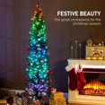 thumbnail image 4 of HOMCOM 6ft Christmas Tree with DIY Synchronized LEDs, Xmas Tree, Green, 4 of 10