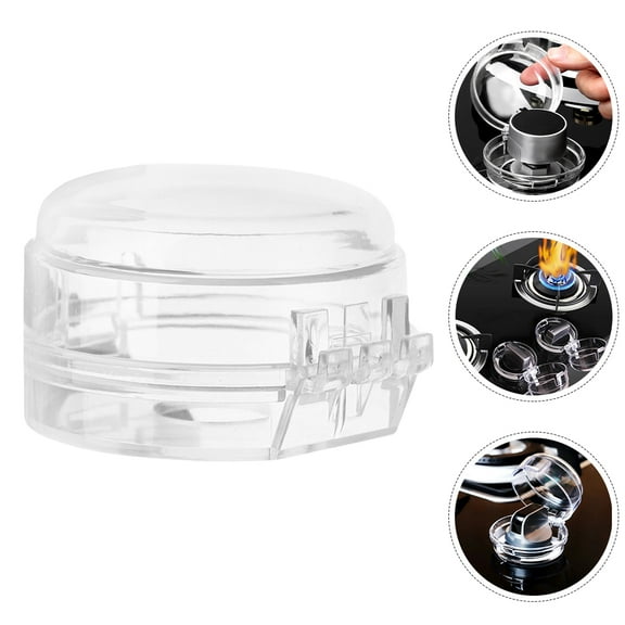 SEWOART 6Pcs Child Proof Door Knob Covers Transparent Plastic Removable For Cleaning For Kitchen Safety