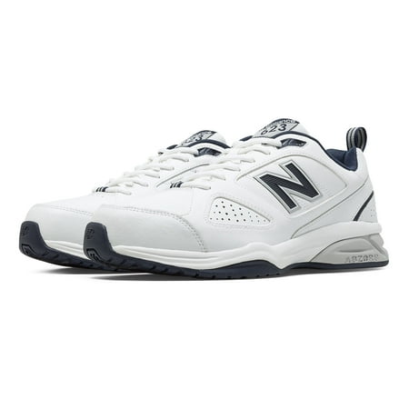 New Balance Men's 623v3 Shoes White with Navy (Best New Balance Shoes For Flat Feet)