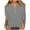 #7-Gray, variant on Patlollav Women 3/4 Sleeve Crewneck Tops Tshirts Women Graphic Tees Vintage Ladies 3/4 Sleeve Tee Shirts