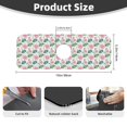 thumbnail image 2 of Vsdgher Lotus Flower Kitchen Sink Splash Guard Faucet Mat -1 PC Super Absorbent Fast Drying Mat Sink Gadgets-Splash, Bathroom,Sink Mat,(15" X 5.5" ), 2 of 7